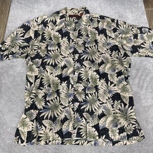 Tori Richard Shirt Mens XL Multicolor Hawaiian Aloha Floral Cotton Made Hawaii